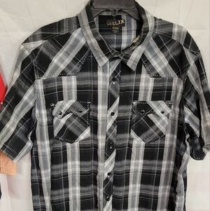 Helix XX Large 2 Pocket Short Sleeve Button Up Shirt